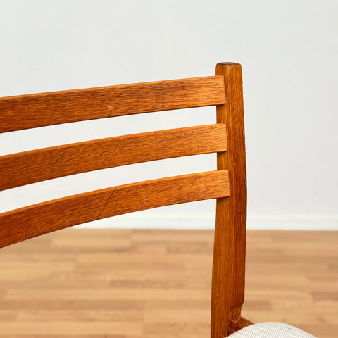 Danish dining chairs in oak