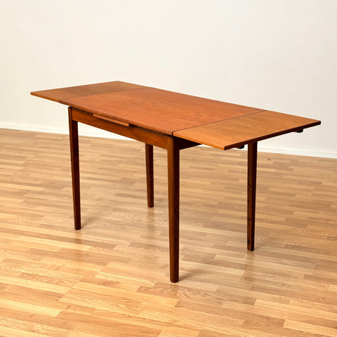 Small danish rectangular dining table in teak