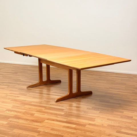 Danish rectangular dining table in beech