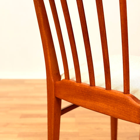 Swedish set of 4 dining chairs in teak by Carl Malmsten