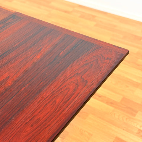 Swedish rectangular dining table in Santos rosewood by Nils Jonsson for Troeds