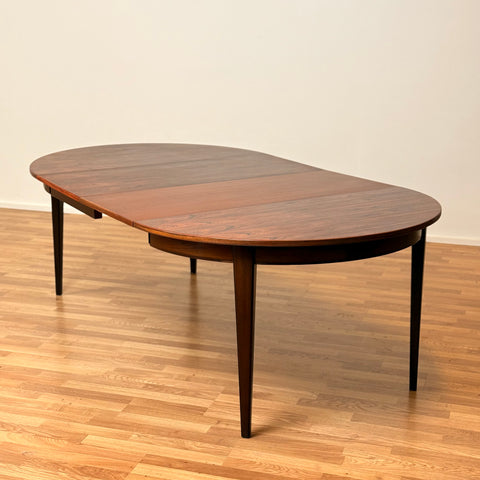 Round dining table in Santos rosewood by Omann Jun, 1950s-60s, Denmark