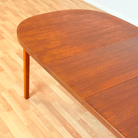 Swedish oval dining table in teak