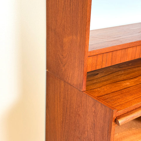 Swedish bookshelf in teak wood