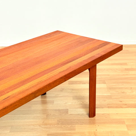 Danish coffee table in solid teak by Illum Wikkelsø for Mikael Laursen A/S