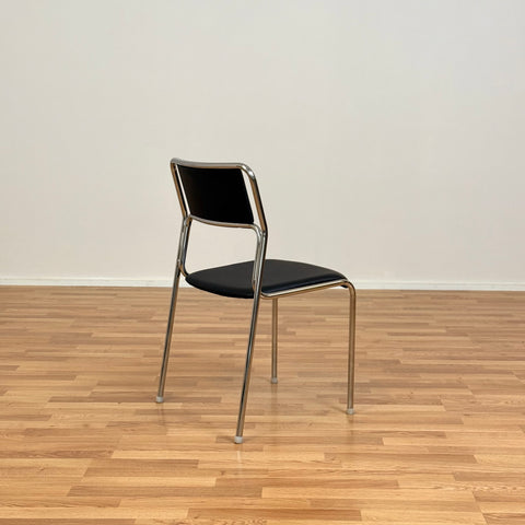 Chrome dining chairs by Kinnarps, 1990s