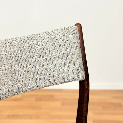 Danish set of 6 dining chairs in oak by Uldum Mobelfabrik