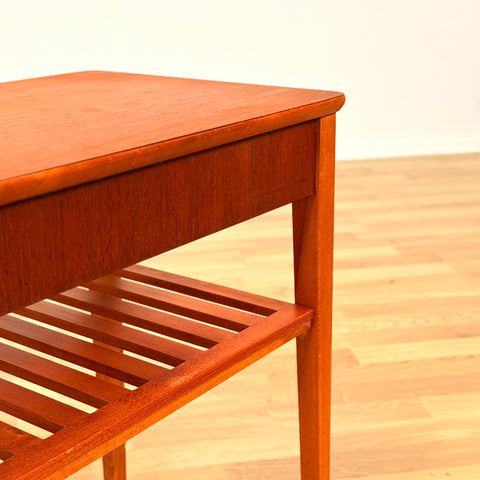 Swedish teak side table by AB Lundberg & Söner