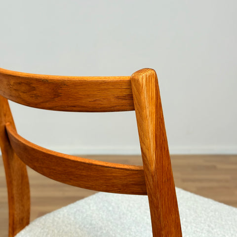 Swedish set of 4 dining chairs in oak