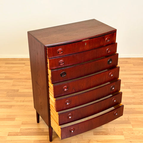 Chest of 7 drawers in teak, Denmark