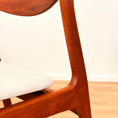 Set of 4 dining chairs in teak by P. E. Jorgensen, 1950s-60s, Denmark