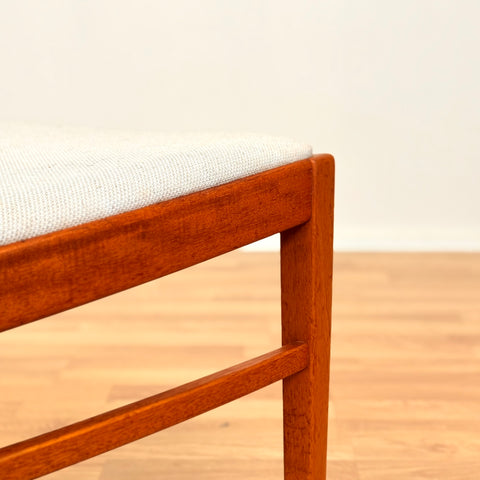 Swedish set of 4 dining chairs in teak by Carl Malmsten