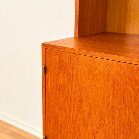 Swedish bookshelf in teak & beech