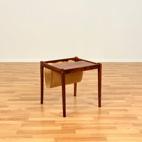 Danish side table in Santos rosewood by Spøttrup