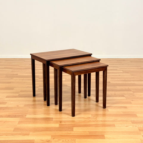 Danish set of nest of tables in teak