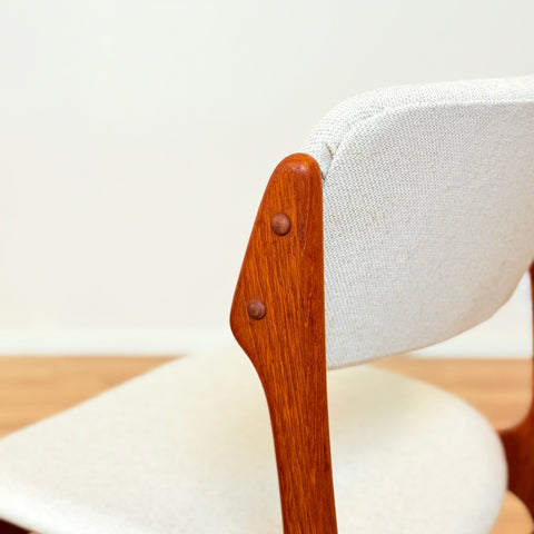Danish set of 4 dining chairs by Erik Buch for O.D. Møbler