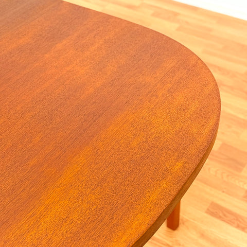 Swedish oval dining table in teak