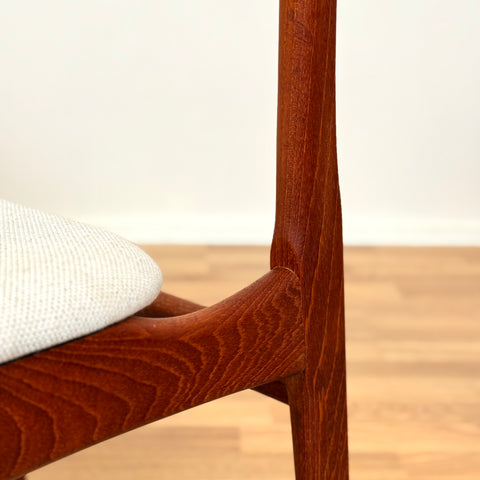 Danish set of 6 dining chairs by B. Rasmussen for Thorso Mobelfabrik