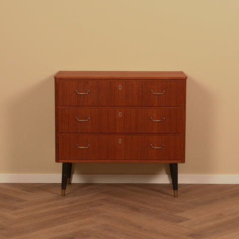 Swedish chest of drawers in teak