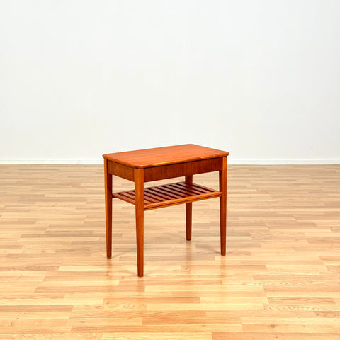 Swedish teak side table by AB Lundberg & Söner