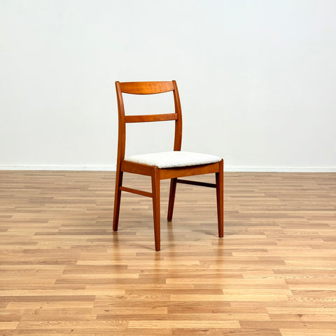 Set of 2 dining chairs in beech, 1950s-60s, Sweden
