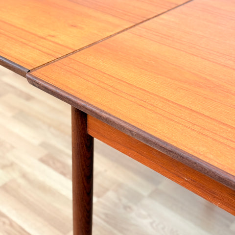 Danish rectangular dining table in teak