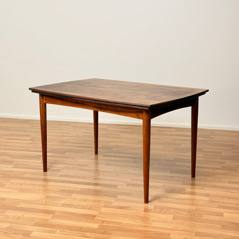 Danish dining table in walnut & teak
