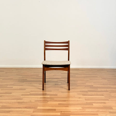 Danish set of 4 dining chairs in teak and beech by SAX
