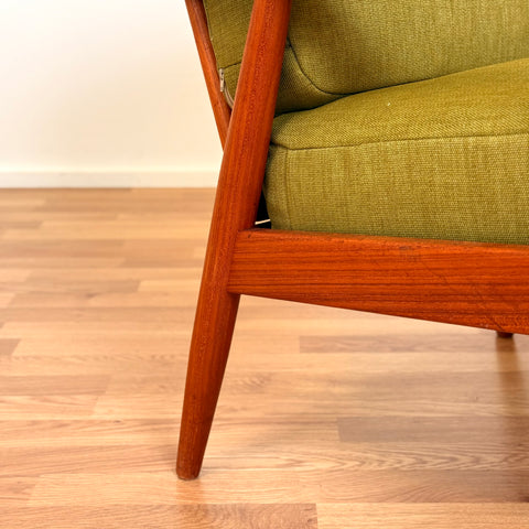 Danish armchair in solid teak