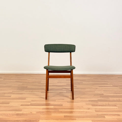 Set of 4 dining chairs in beech & teak, Farstrup, Denmark