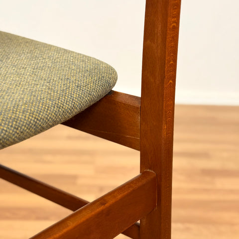 Set of 4 dining chairs in teak and beech by SAX, 1950s-60s, Denmark