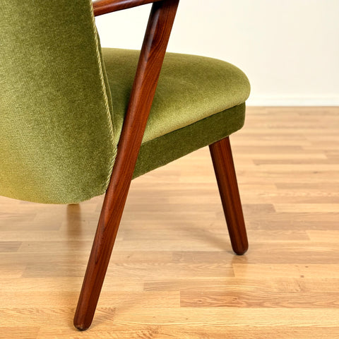 Danish armchair in solid walnut