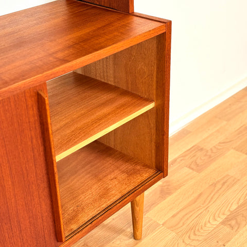 Swedish bookshelf in teak & beech