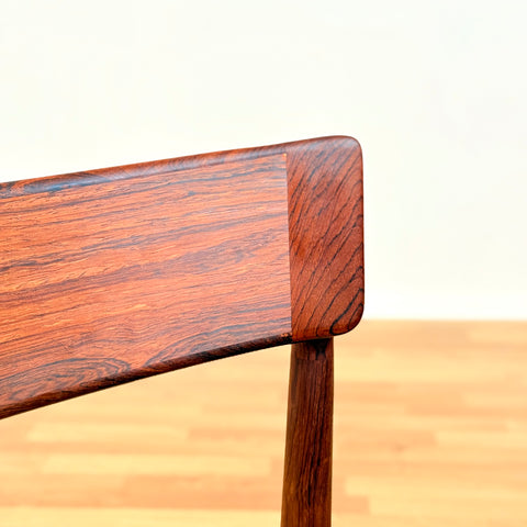 Danish dining chairs in Santos rosewood by Henry Rosengren Hansen for Brande Møbelindustri, model '39'