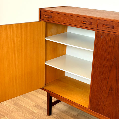 Swedish highboard in teak by Ulferts