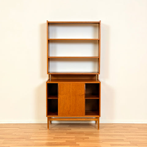 Swedish bookshelf in teak & beech by AB Möbelfabriken Varia, model 'Varia bokhylla'