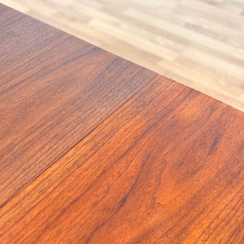 Swedish oval dining table in walnut by Skaraborgs Mobelindustri in Tibro