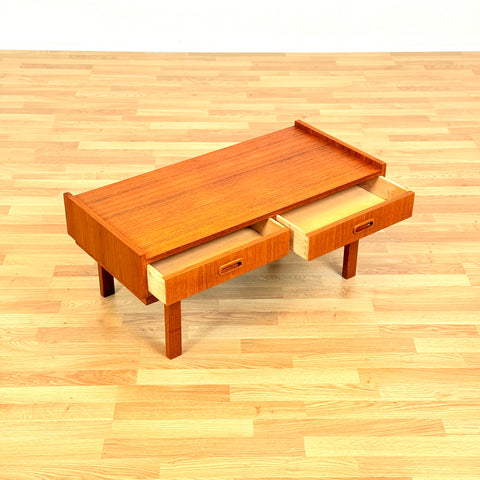 Swedish side table in teak