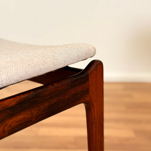 Danish set of 2 dining chairs in Santos rosewood by P. E. Jorgensen