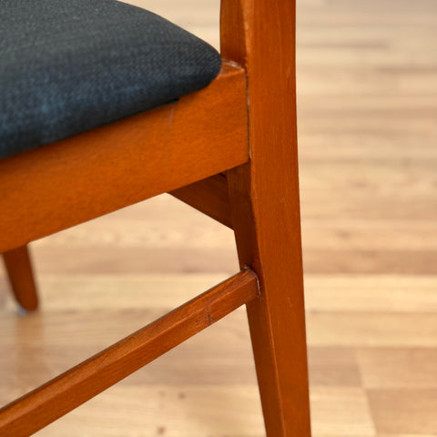 Danish set of 6 dining chairs in teak & beech by Findahl