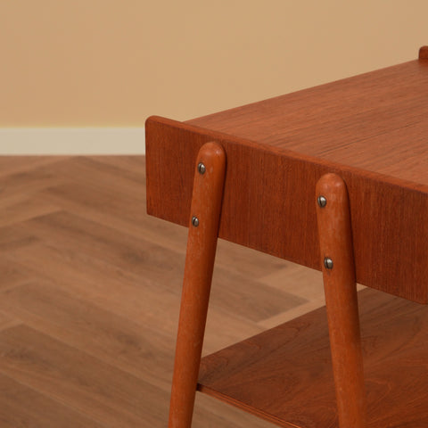 Swedish bedside table in teak by Carlström & Co Möbelfabrik