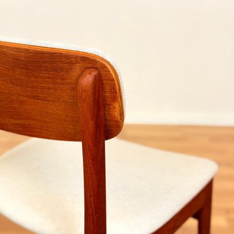 Danish set of 10 dining chairs in teak by B. Rasmussen for Thorso Mobelfabrik