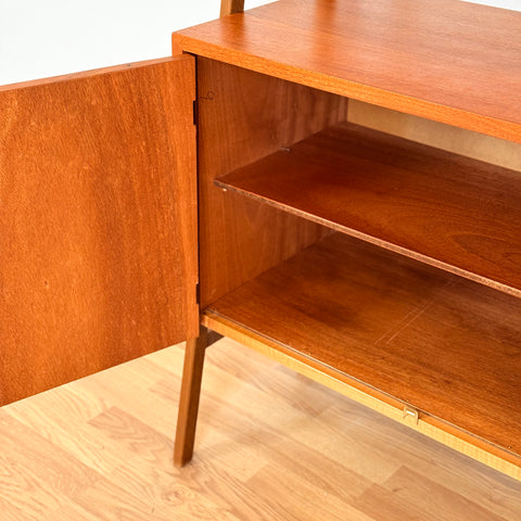 Swedish bookshelf in teak & beech