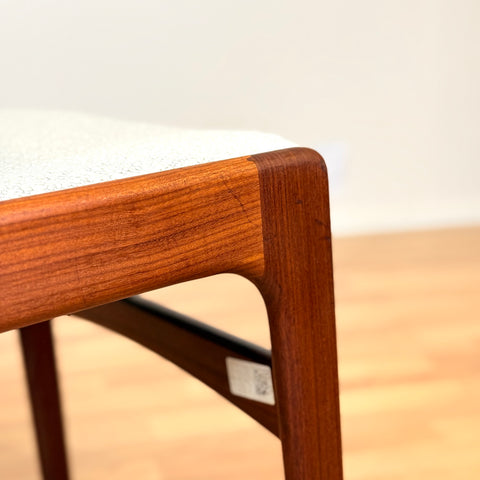 Danish dining chairs in solid walnut by Erik Buch