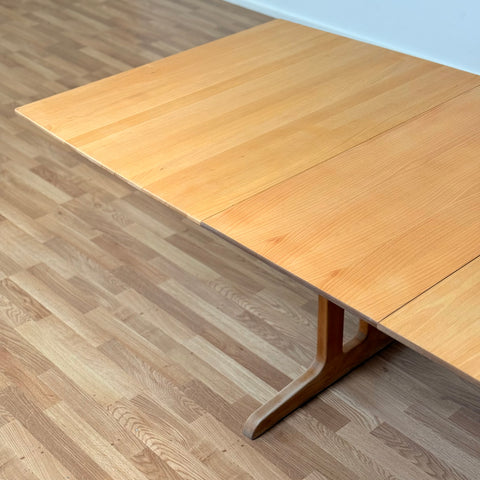 Danish rectangular dining table in beech