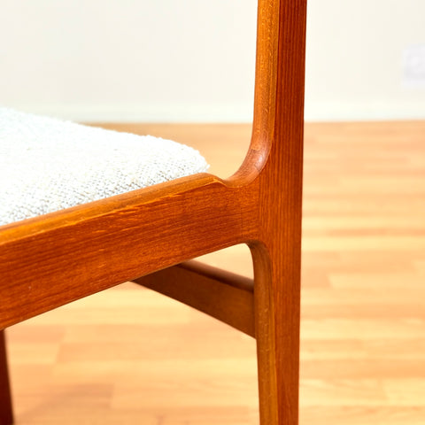 Danish set of 4 dining chairs in teak by Eric Buch