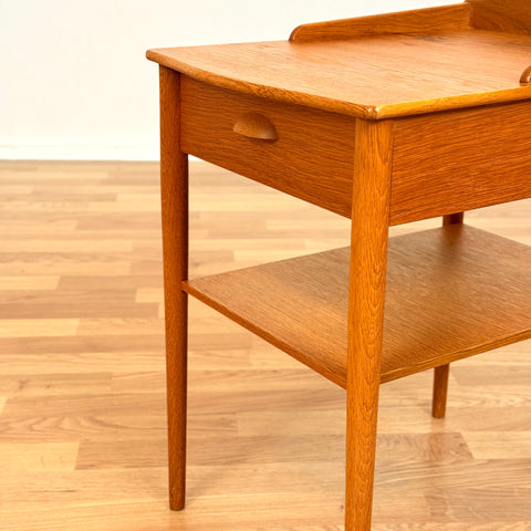 Swedish set of 2 bedside table in oak by AB Erik Andersson & Co., Rottne