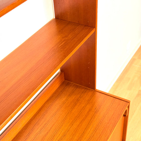Swedish bookshelf in teak by Bertil Fridhagen for Bodafors