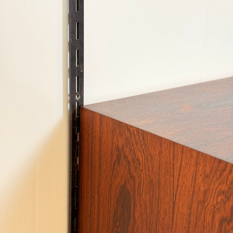 Danish wall unit / shelving system in Santos rosewood by Kai Kristiansen for FM Mobler