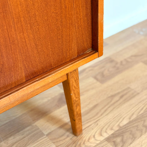 Swedish bookshelf in teak and beech